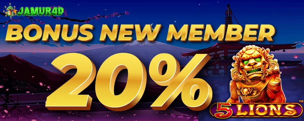 Bonus New Member 20%